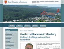 Tablet Screenshot of marsberg.de